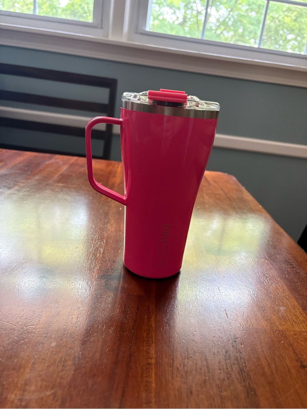 BRUMATE hot pink and red 22 oz toddy